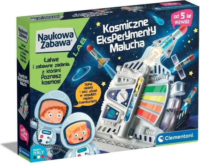 Set edukativ Clementoni Space Experiments for Little Kids, 50798, për fëmijë, pa bateri
