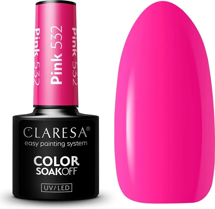 Llak për thonj për femra Claresa 532 pink 5g
