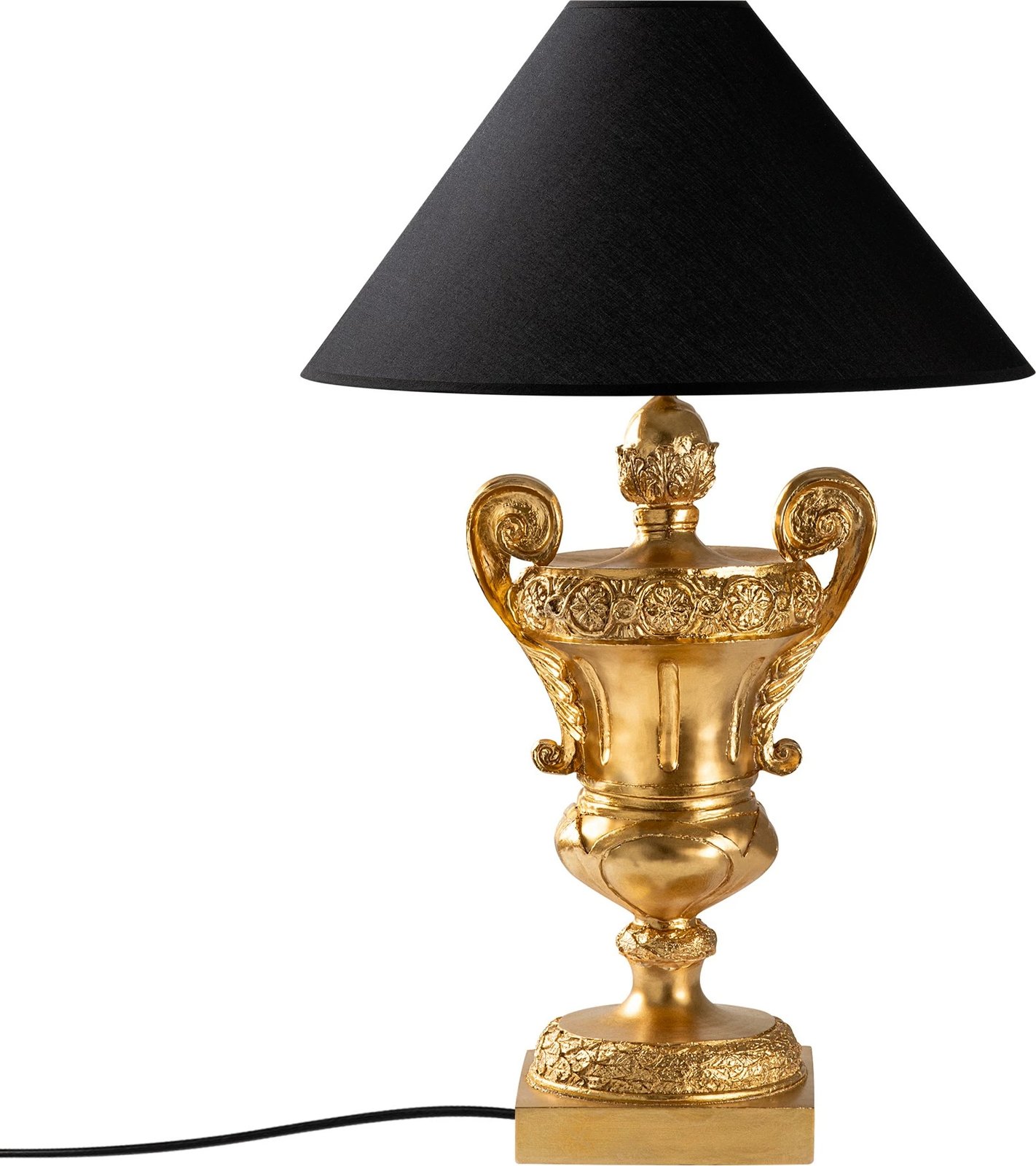 Llambë tavoline Opviq, ELEGANZE-5331, ngjyrë ari dhe e zezë