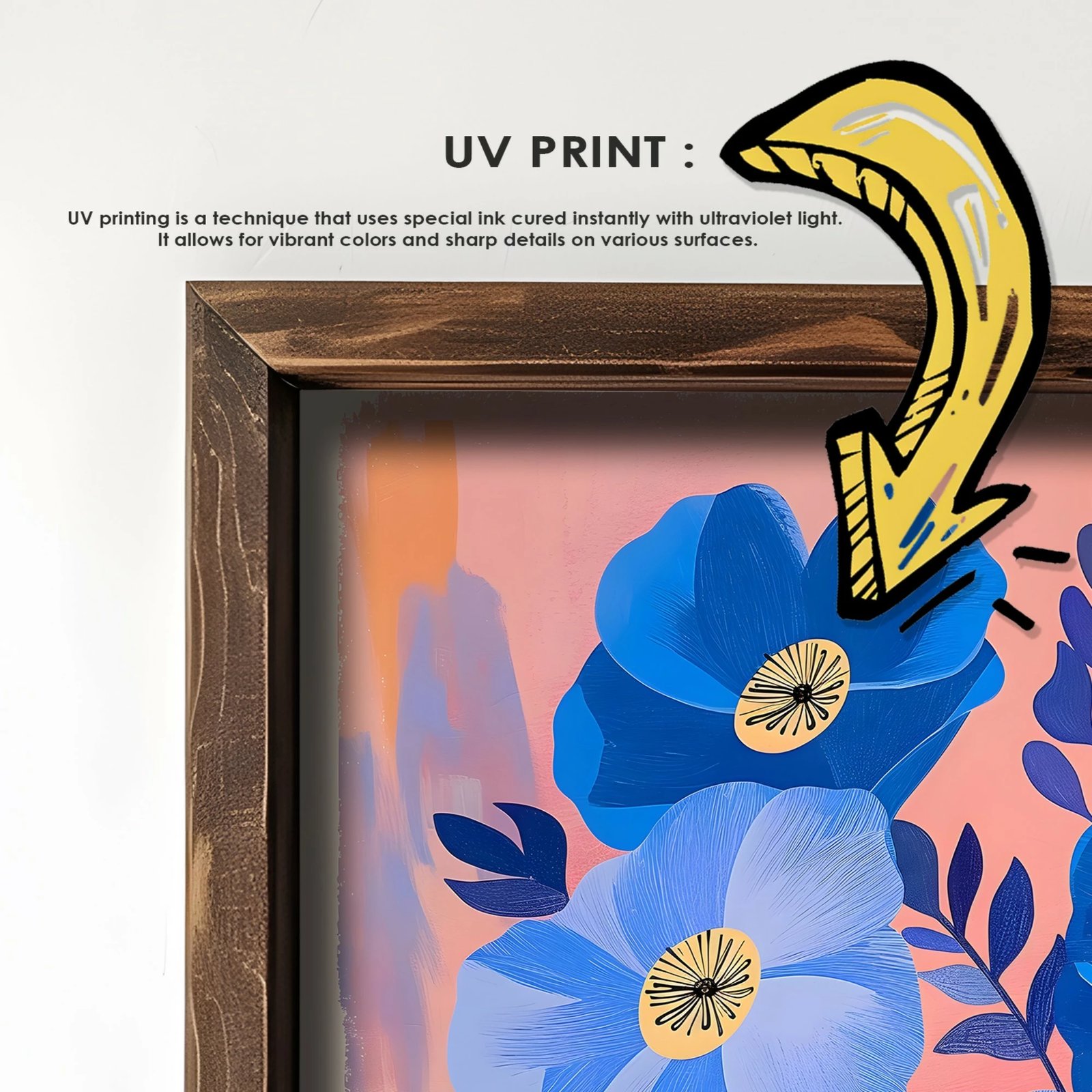 Pikturë dekorative me kornizë MDF, Wallity, GE215-L