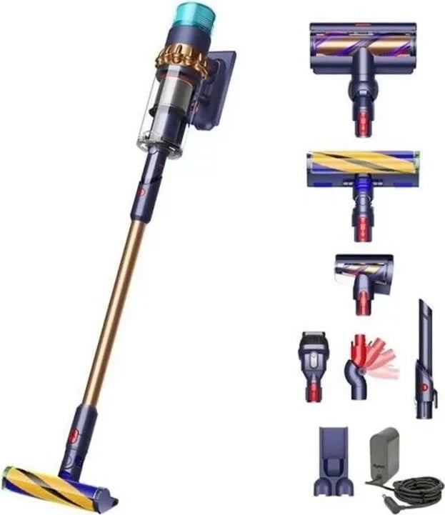 Fshesë me korrent vertikale Dyson SV23 Gen5detect Absolute, pa qese, HEPA, 70 min, Blu/Bakër Fshesë me korrent vertikale Dyson SV23 Gen5detect Absolute, pa qese, HEPA, 70 min, Blu/Bakër