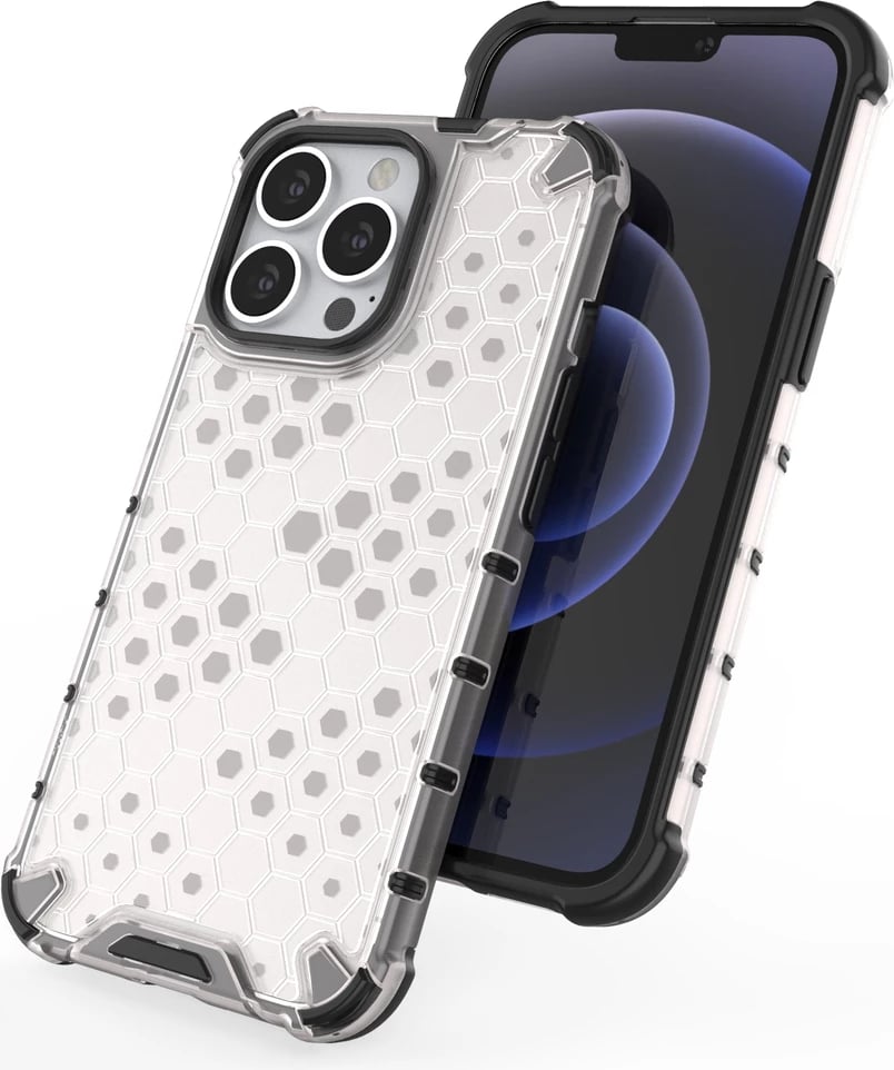 Mbështjellës Hurtel Honeycomb për iPhone 13 Pro, Jeshil
