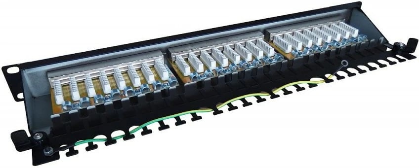 Patch panel Digitus DN-91624S-EC, 24x RJ45, CAT 6, 1U, 19 inç, i zi