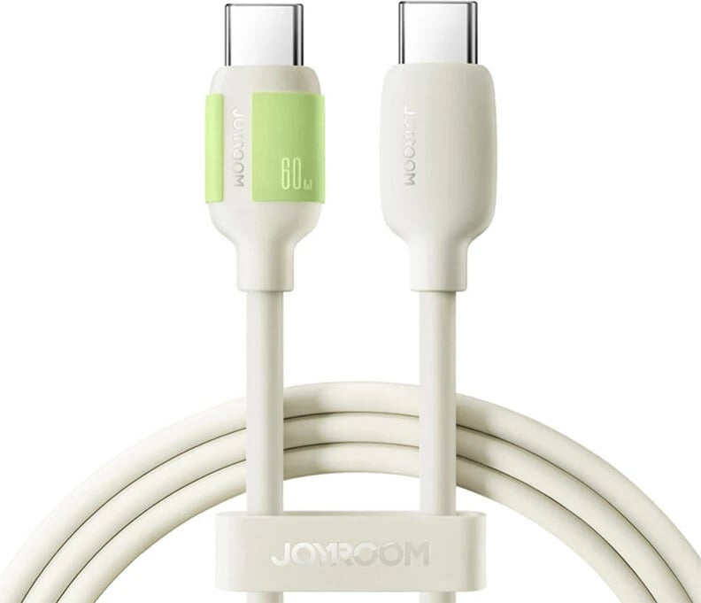 Kabllo karikimi e shpejtë Joyroom S-A53, USB-C në USB-C, 1.2m, 60W, bezhë