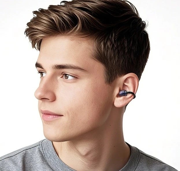 Kufje wireless HOCO EA5 DUKE III, open-ear, Bluetooth, të zeza