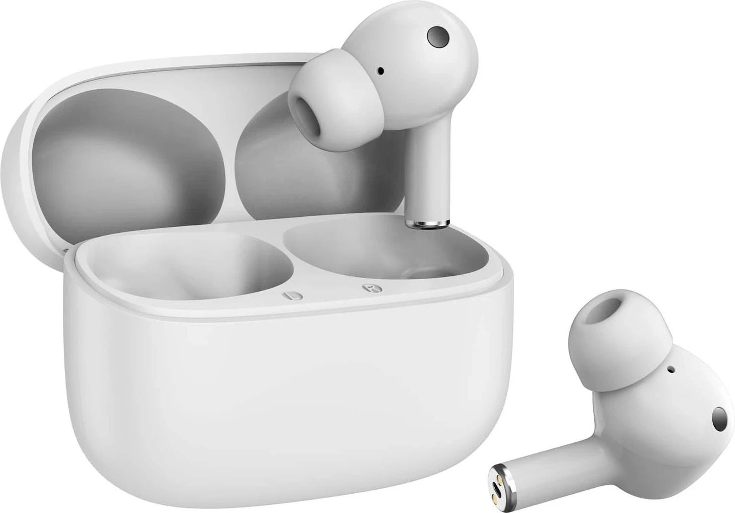 Celular Savio TWS ANC-101, me ANC dhe rast ngarkimi, të bardha