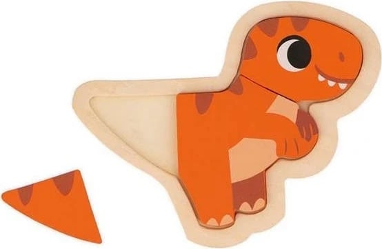 Lodër set puzzle Janod, 4 pjesë, shumëngjyrëshe