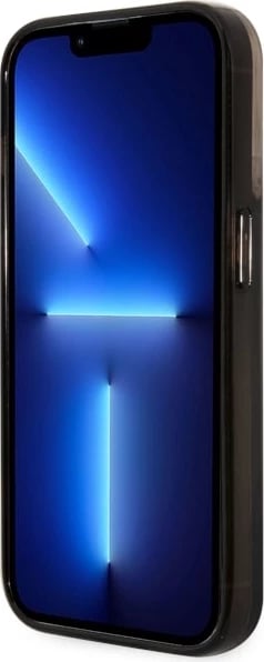 Mbështjellës Guess GUHCP14LLC4PSGK për iPhone 14 Pro 6.1", Liquid Glitter 4G, i zi