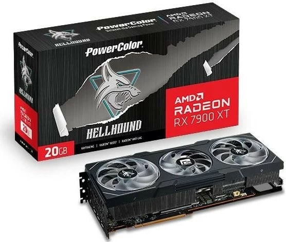 Kartelë grafike PowerColor Radeon RX 7900 XT Hellhound 20GB, e zezë