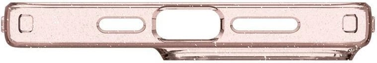 Mbështjellës Spigen Liquid Crystal Glitter për iPhone 15 Pro, Transparent/Rozë
