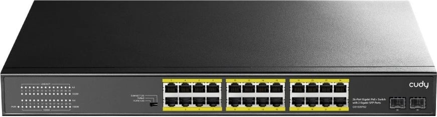 Switch, Cudy GS1028PS2, 24xGE PoE+ 300W, 2xSFP