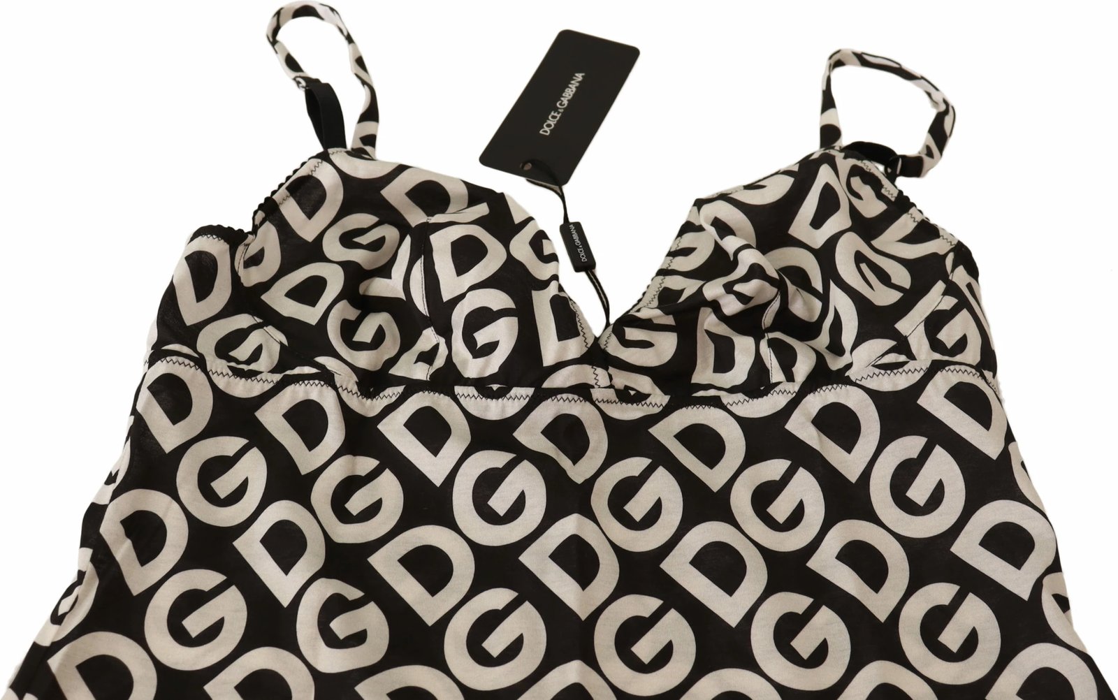Maicë e brendshme për femra Dolce & Gabbana, e bardhë/zezë