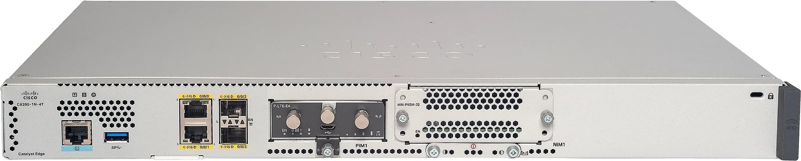 Router Cisco Catalyst C8200-1N-4T, 16GB, 4x Gigabit Ethernet, gri