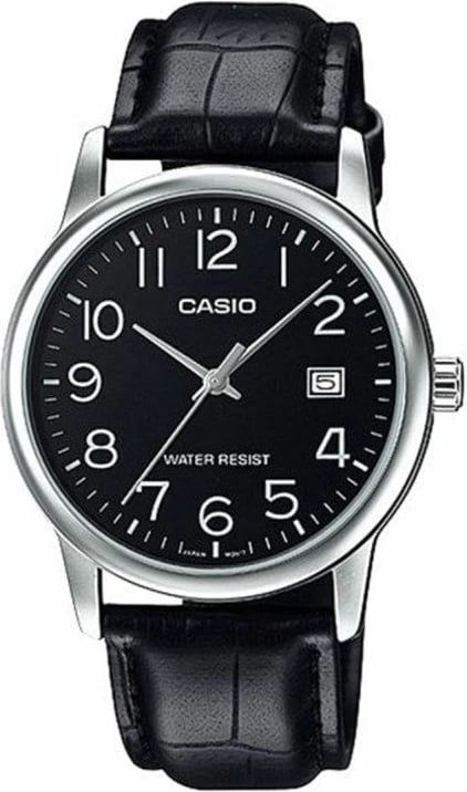 Orë dore për meshkuj Casio, e zezë