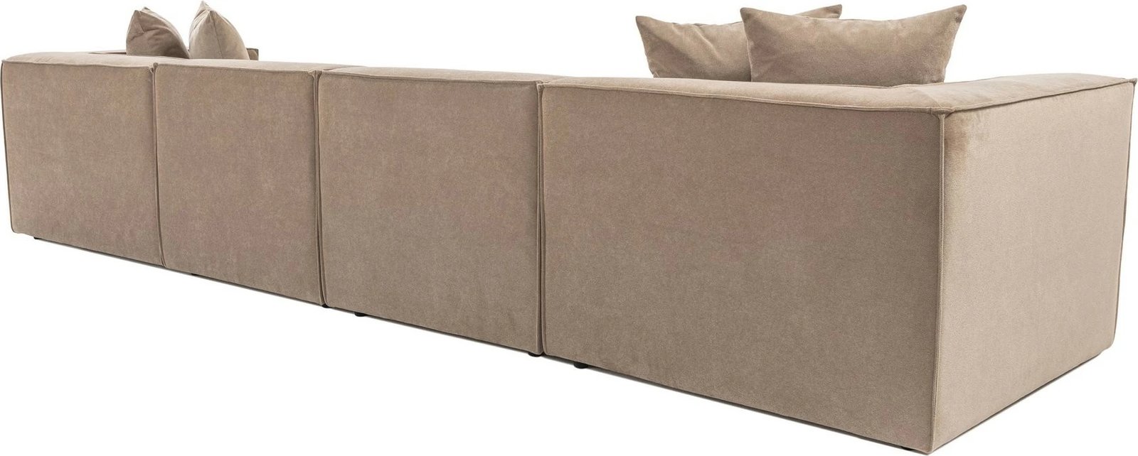 Kënd-sofë Sora me pouffe, ngjyrë kapuçino, Atelier del Sofa Kënd-sofë Sora me pouffe, ngjyrë kapuçino, Atelier del Sofa