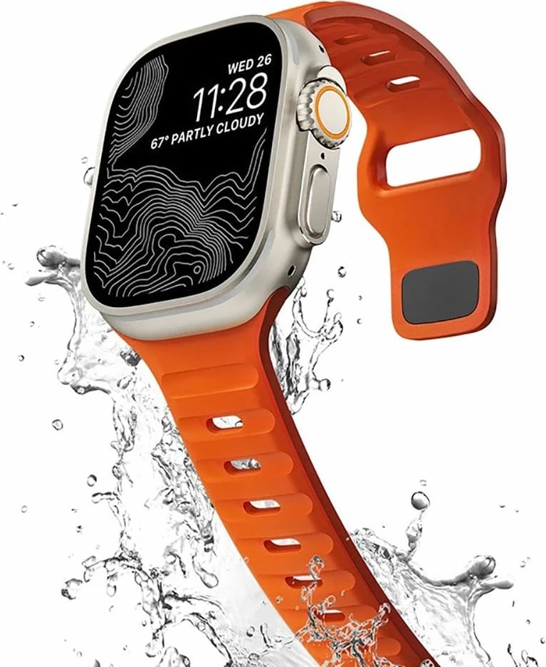 Rrip sportiv për Apple Watch Tech-Protect IconBand Line, portokalli