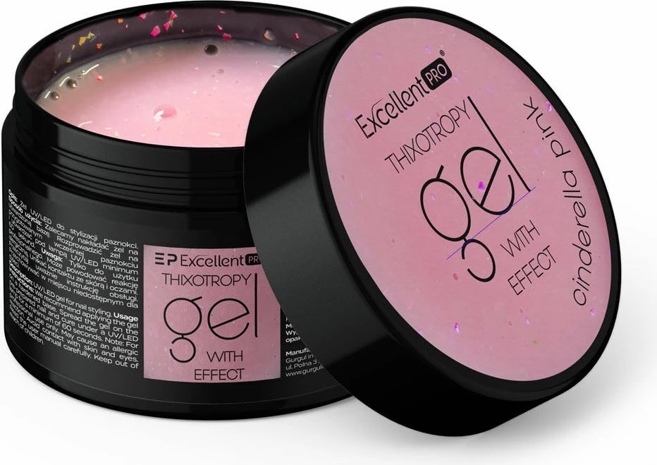 Xhel ndërtues për femra Excellent PRO Thixotropy Cinderella Pink, 50g