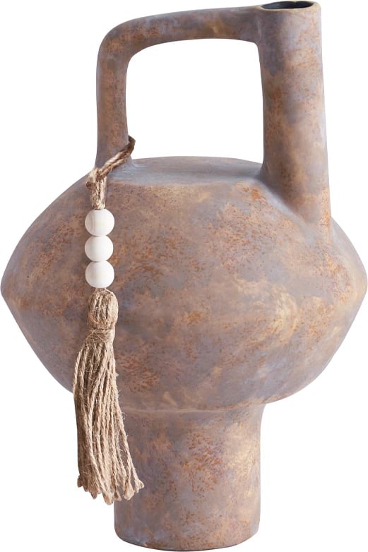 Vazo Fendra, qeramike, terrakota-gri, 23x23x35cm