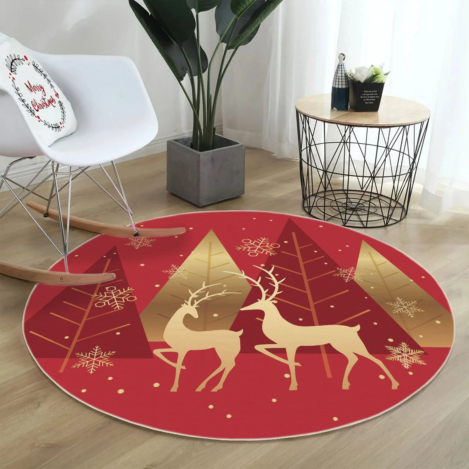 Qilim i rrumbullakët, i kuq e ari, Conceptum Hypnose, 80cm