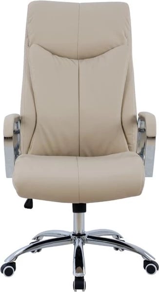 Karrige menaxheri për zyre, krem, FH1093.07, 63x80x(118-126) cm