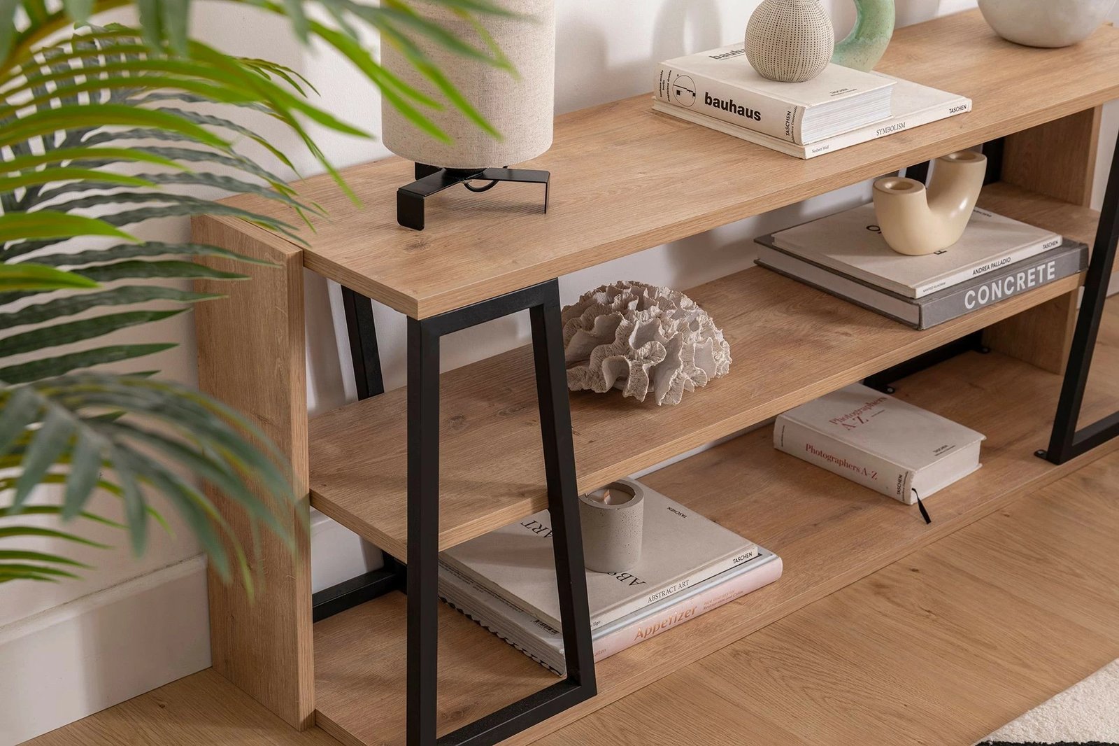 Komodë TV Hanah Home, Lissa Rafli, e zezë, sapphire