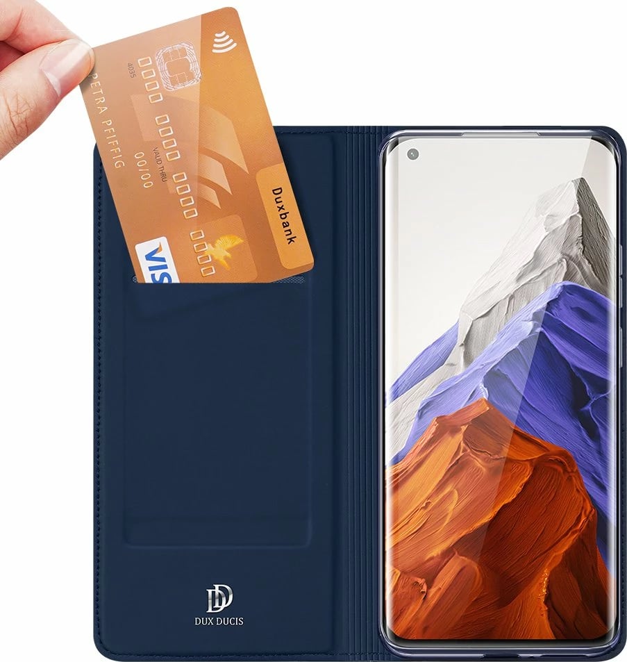 Mbështjellës Dux Ducis Skin Pro Bookcase për Xiaomi Mi 11 Pro, kaltër Mbështjellës Dux Ducis Skin Pro Bookcase për Xiaomi Mi 11 Pro, kaltër