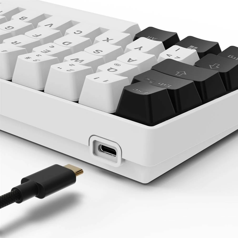 Tastierë gaming Sharkoon Skiller SGK50S4 Gen2, RGB, bardhë-verdhë