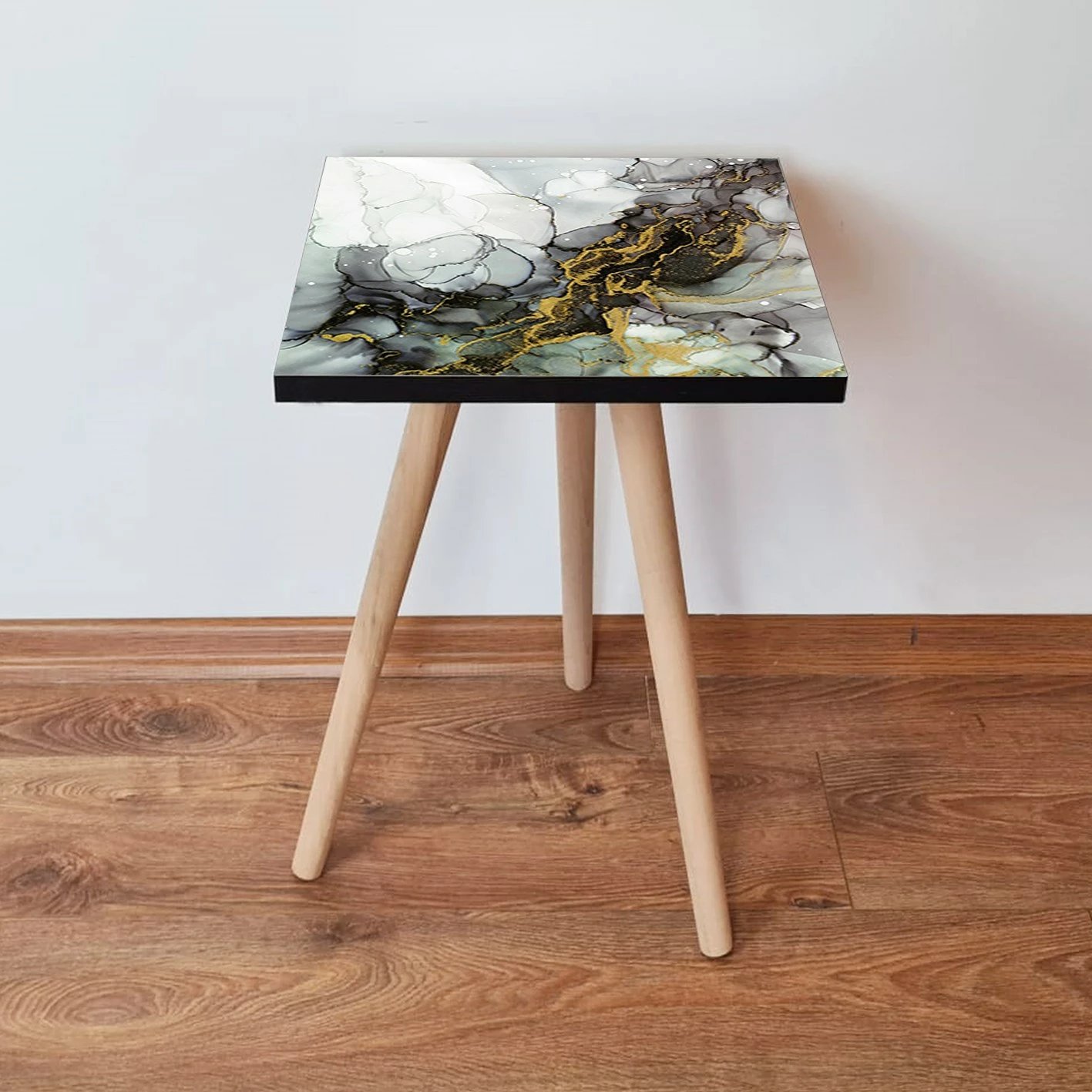 Tavolinë anësore Skye Decor, Shp233, ngjyrë e gjelbër