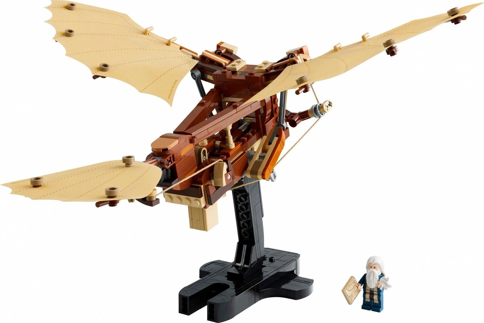 Set ndërtimi LEGO Icons 10363 Leonardo da Vinci Flying Machine, 493 pjesë, kafe/bezhë