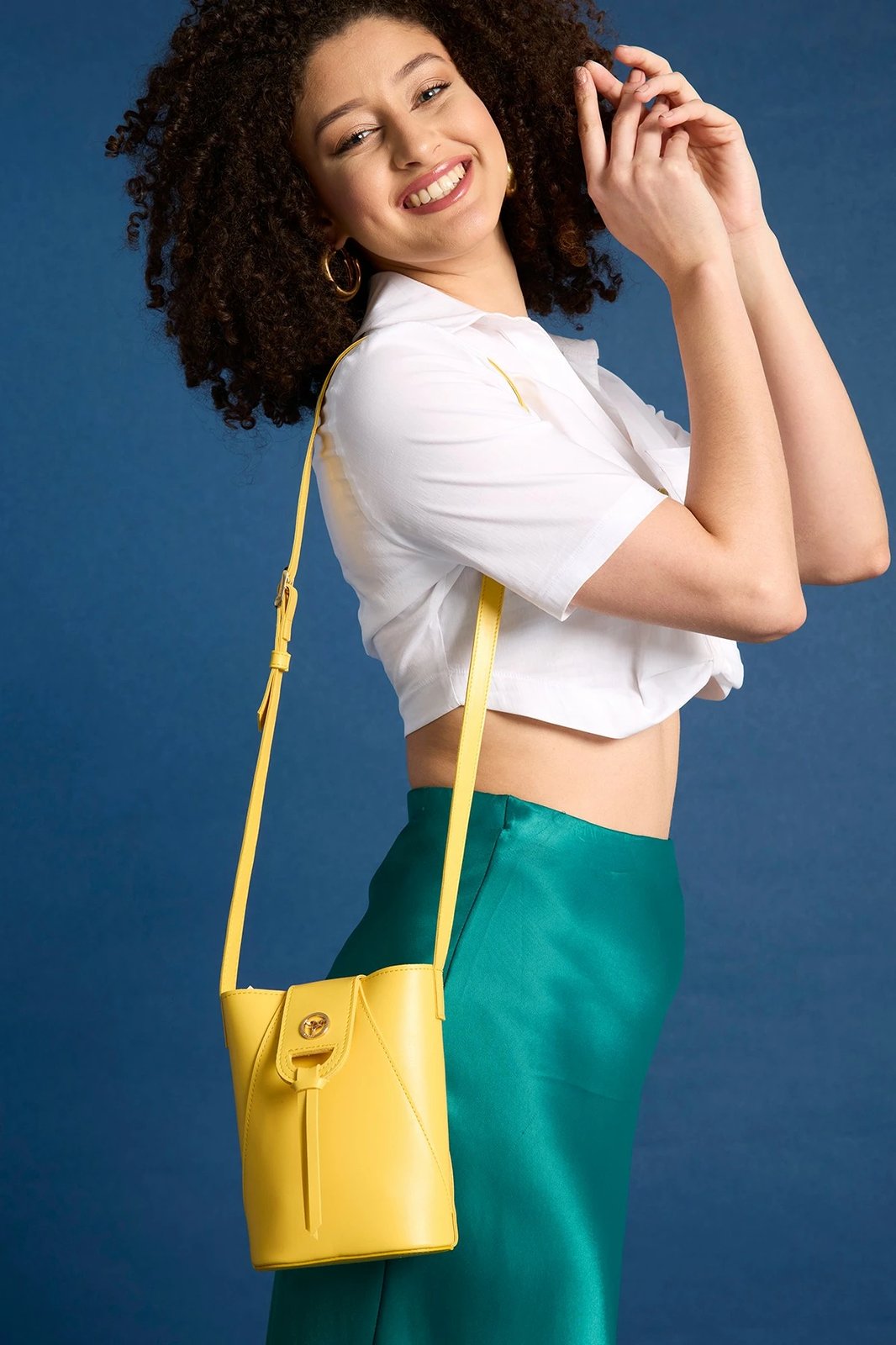 Çantë krahu Zoozie Bags, Baku, ngjyrë mustard