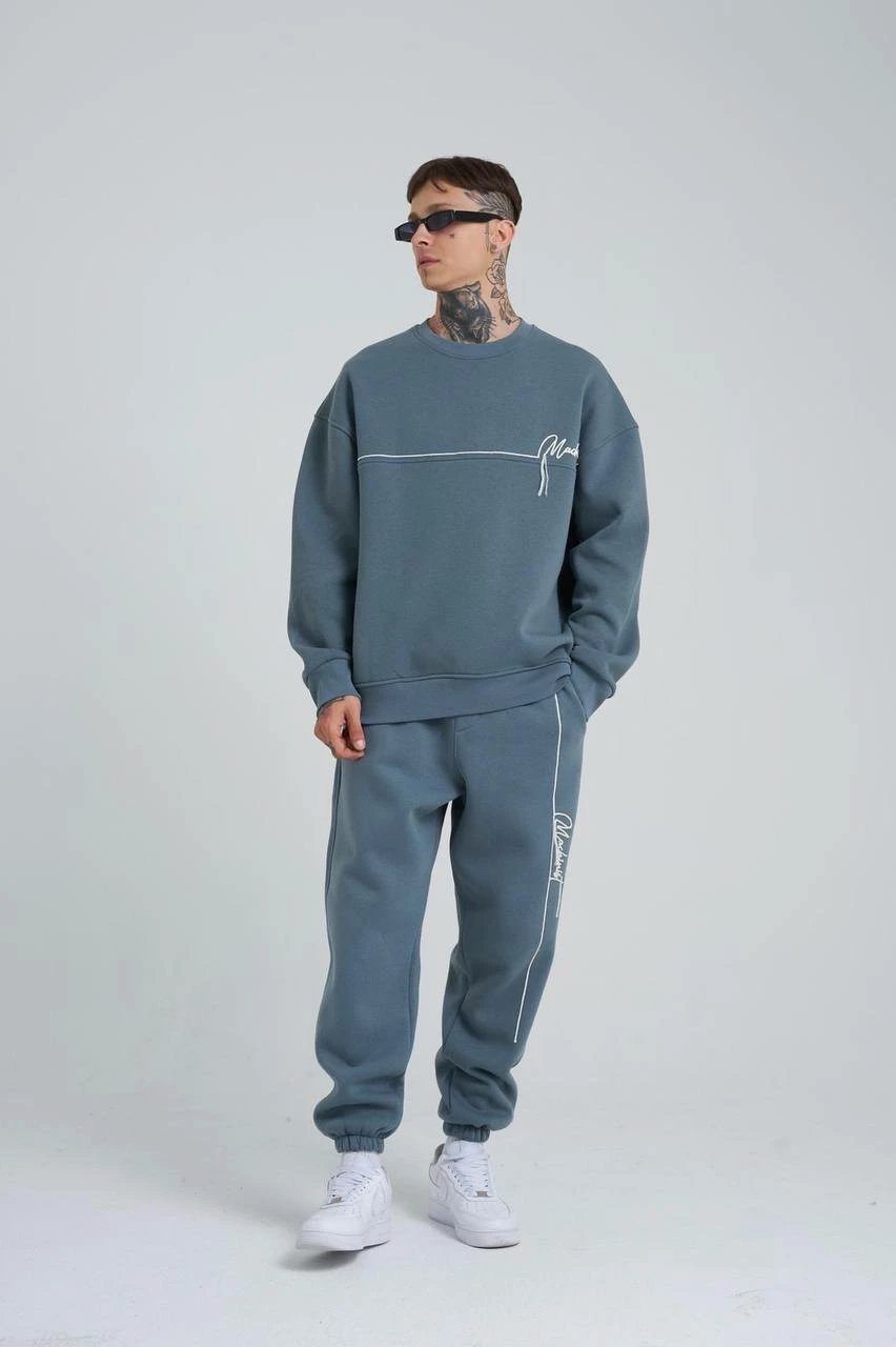 Trenerka unisex Machinist, të kaltërta
