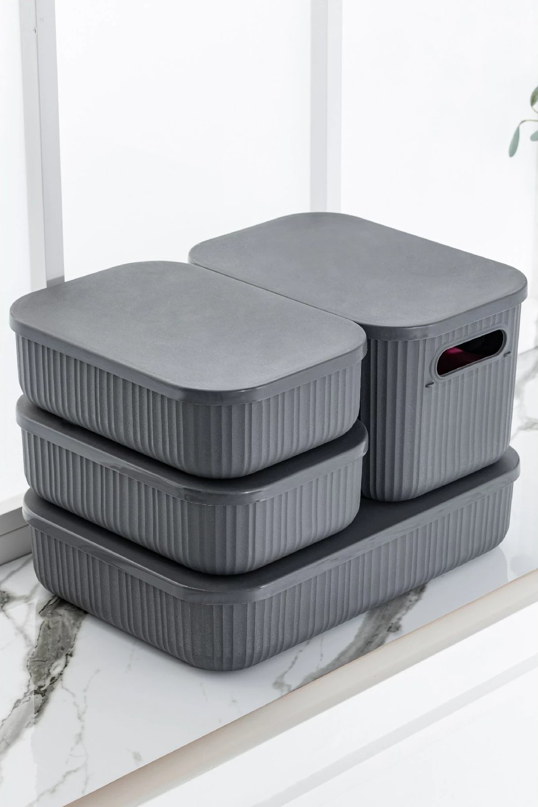 Organizues grimi Hermia Concept, anthracite, set 4 copë, VLINE4LIKRSK