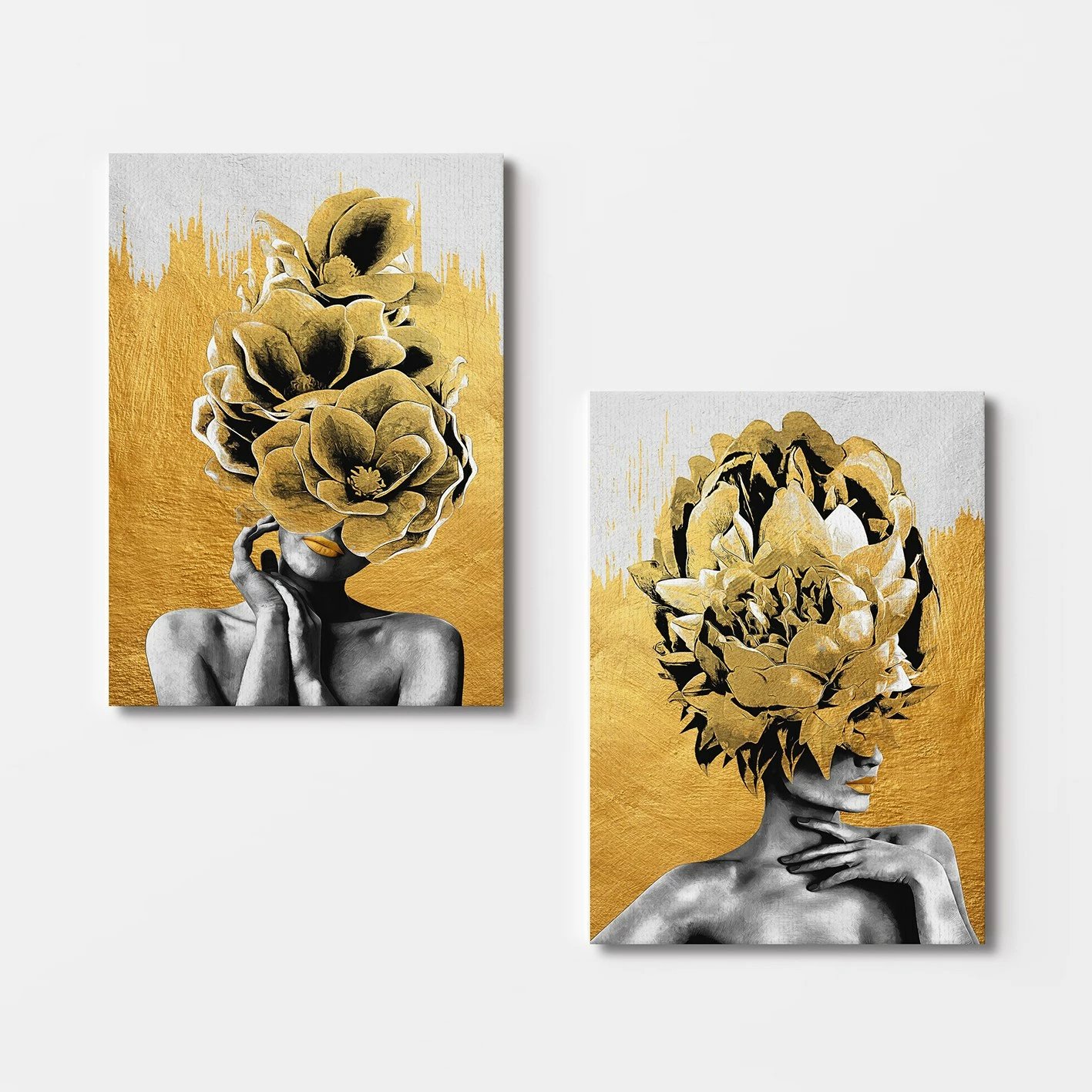 Pikturë dekorative në kanavacë (2 copë), Wallity, 2KNV4292, 70x100cm