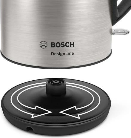 Vluese uji Bosch TWK3P420 1.7L, 2400W, e zezë, çelik inox 