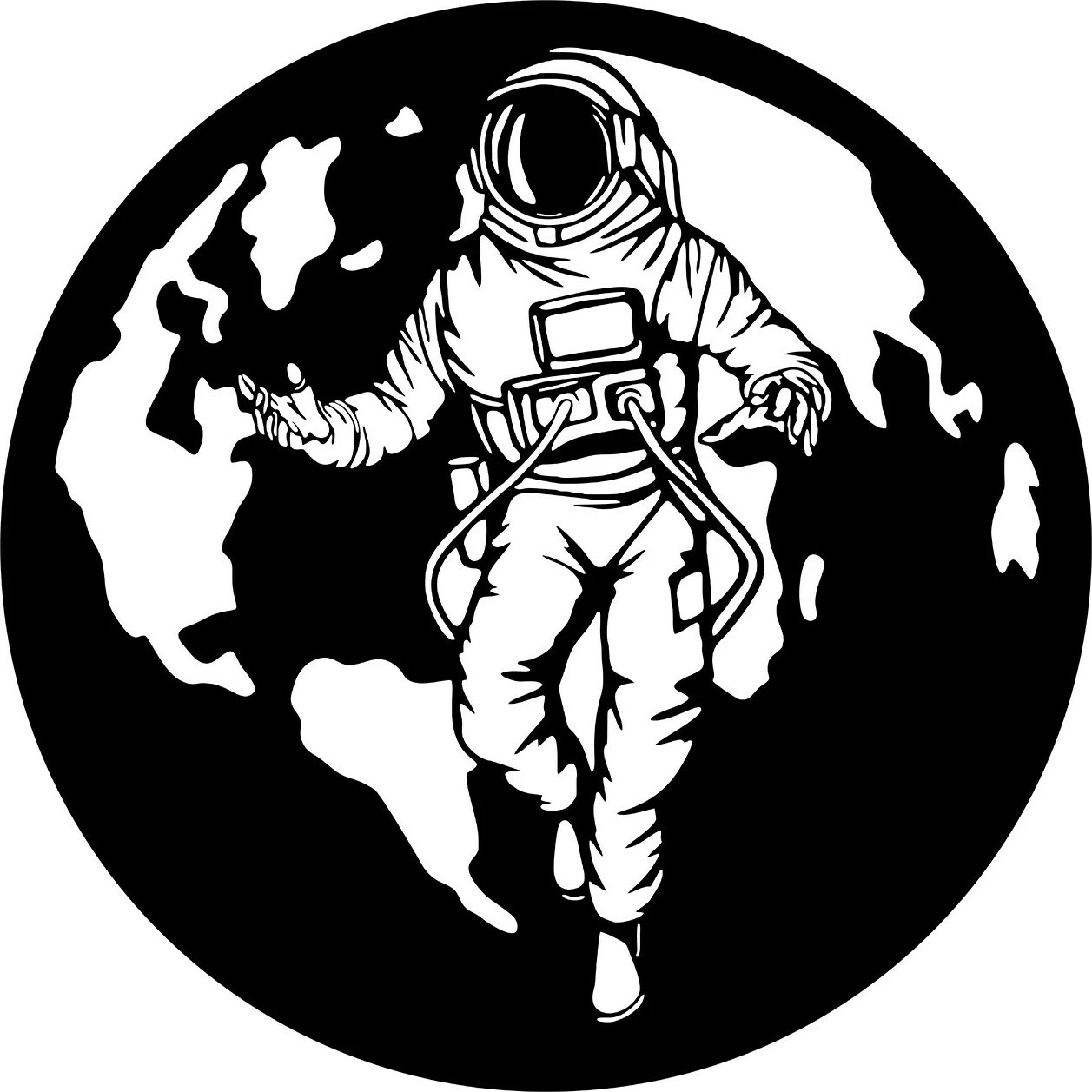 Aksesor dekorativ metalik për mur, Wallity, Asti, ngjyrë e zezë, 61x61cm