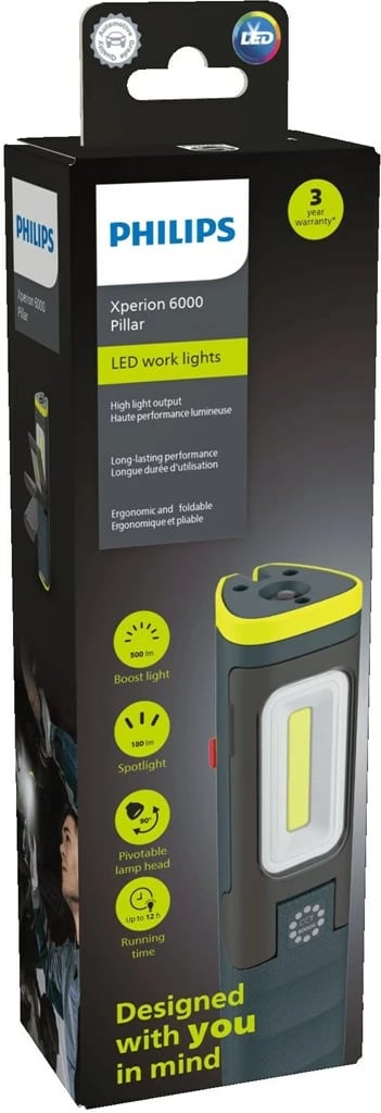 Dritë pune LED Philips Xperion 6000 X60PILLX1, 4400 mAh, Gri Dritë pune LED Philips Xperion 6000 X60PILLX1, 4400 mAh, Gri