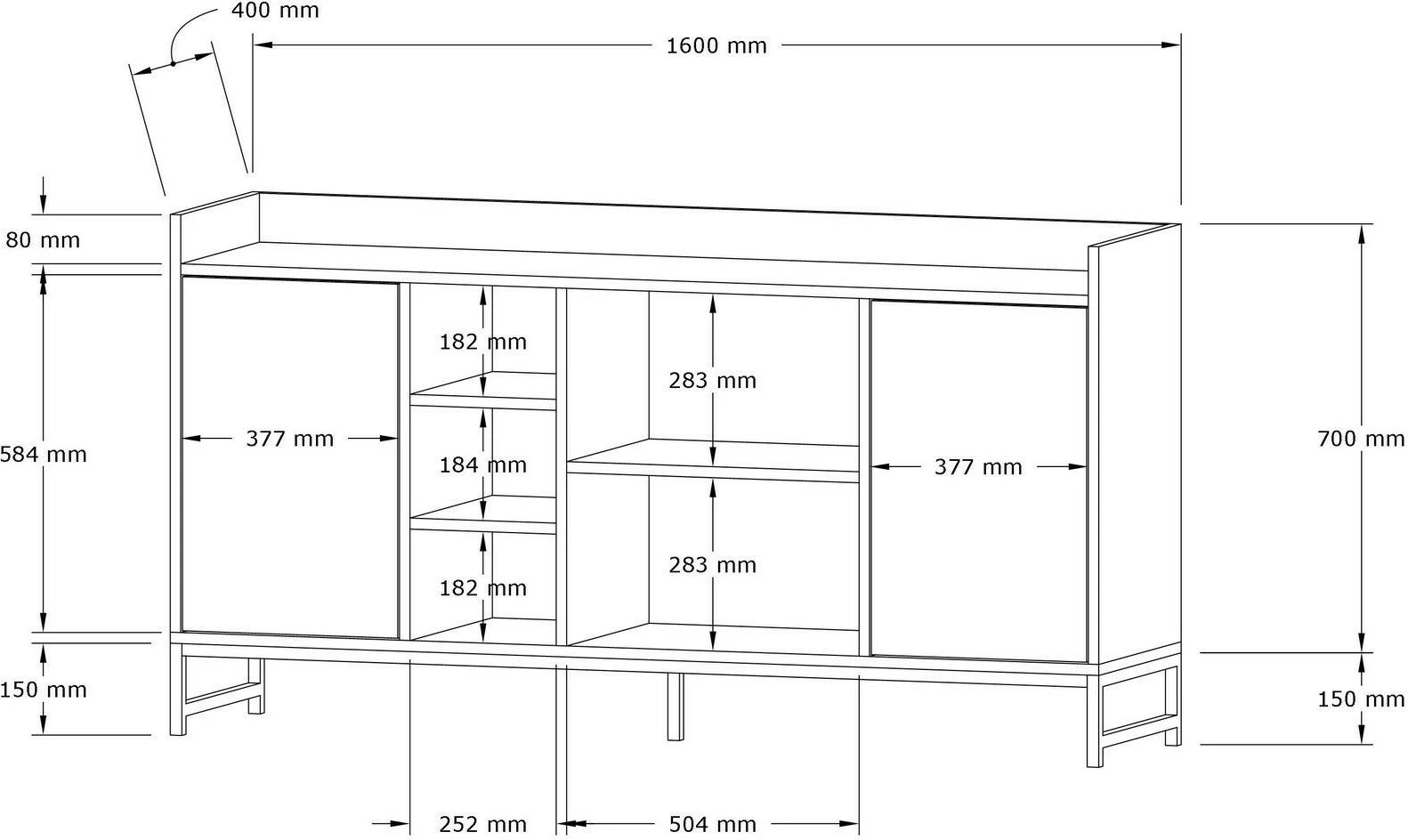 Konsol Freesia Marble, Skye Decor, Vuslat