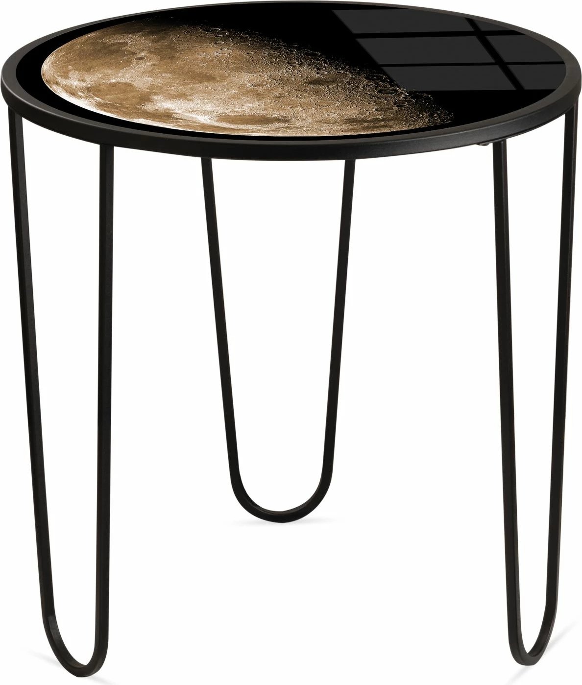 Tavolinë kafeje moderne, xham i temperuar, shumëngjyrëshe, Skye Decor, SHB-033-B