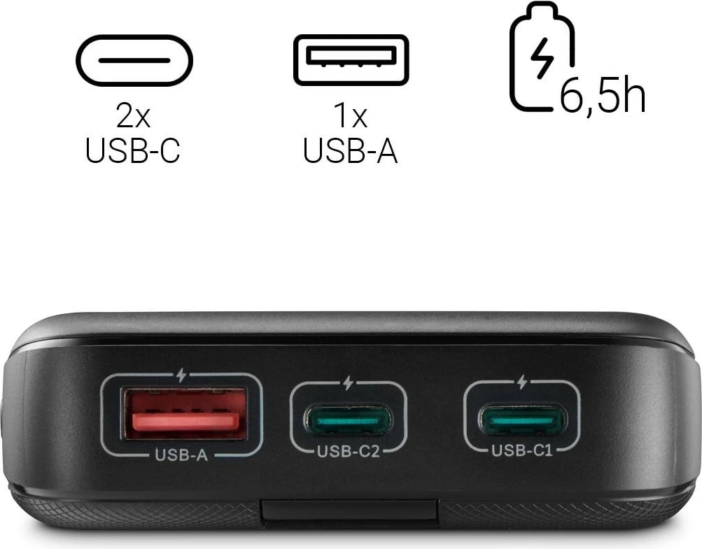 Power bank Hama PD 10000 mAh, anthracite