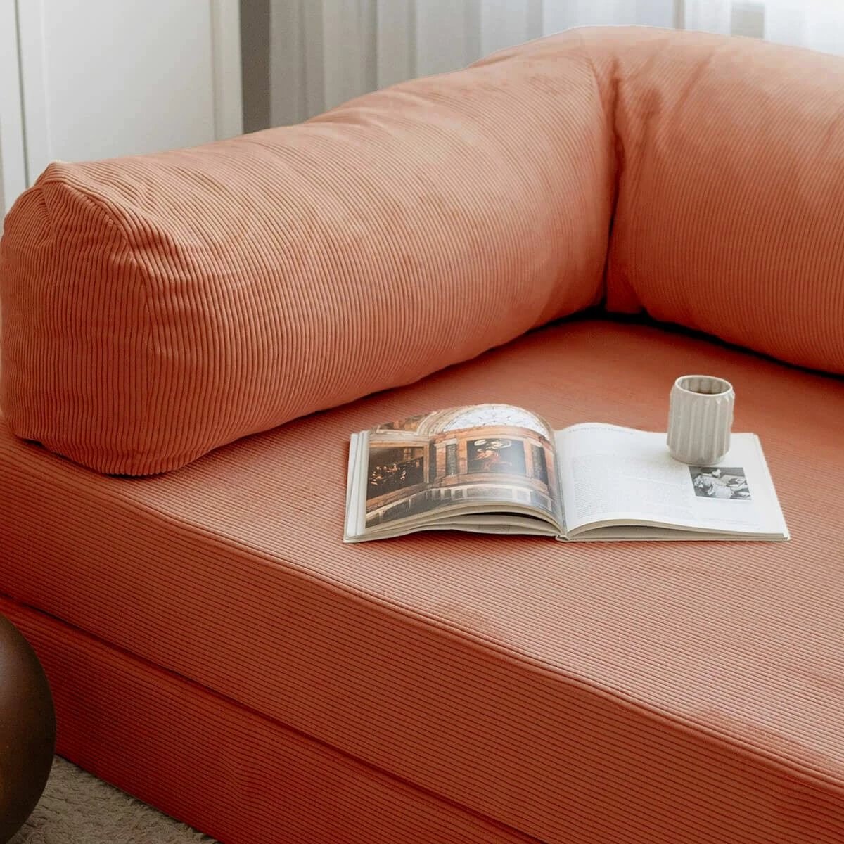 Divan-krevat treshe, ngjyrë vermilion, Atelier del Sofa, Nook