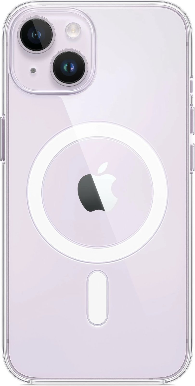 Mbështjellës Apple iPhone 14 Clear Case me MagSafe, transparent