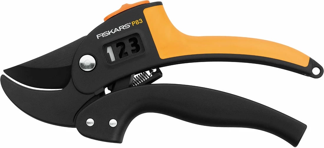 Gërshërë Fiskars P83, për krasitje, zezë/ portokalli