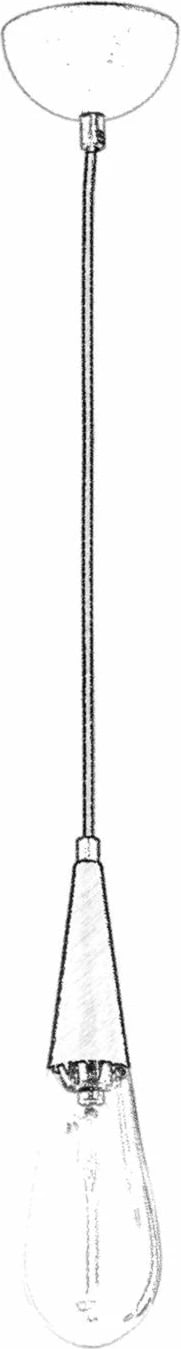 Llambë tavani industriale Opviq, AV-4236-1E, ngjyrë antike, 90x10cm