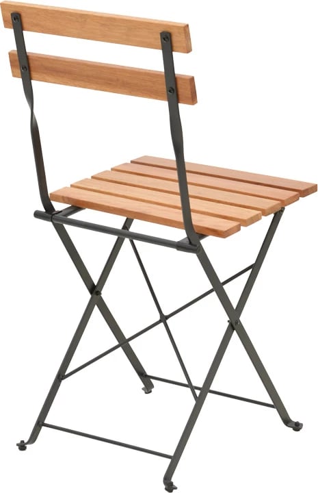 Tavolinë me karrige Pometia, set 3 copë, dru-metal, e palosshme