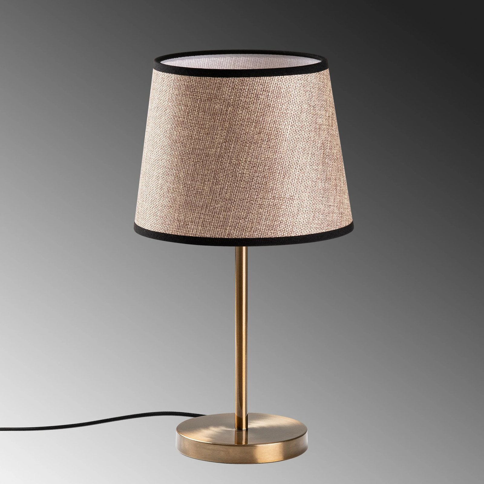 Abazhur tavoline Opviq, ngjyrë antike, 39cm