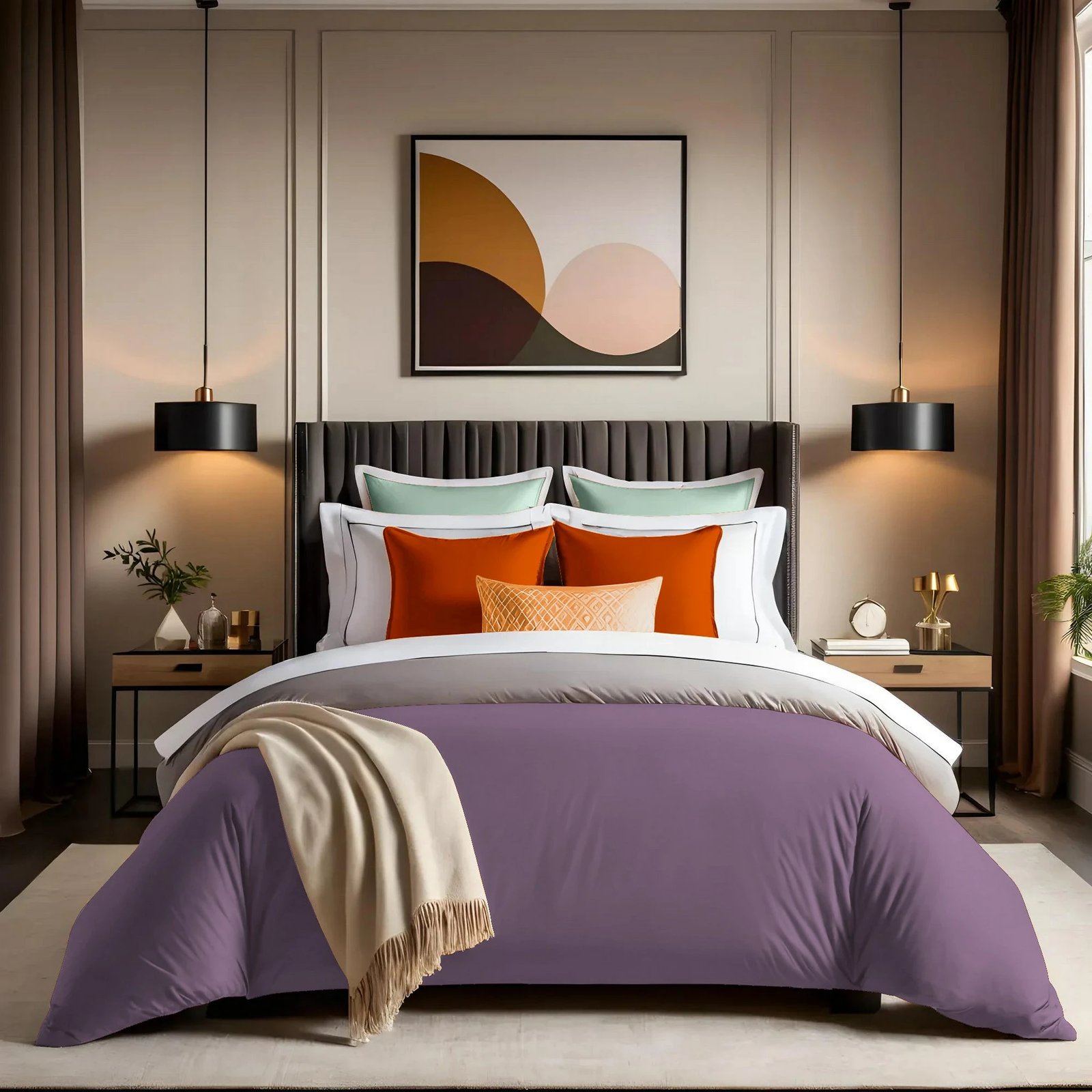 Jorgan mbulesë njëpersonëshe, ngjyrë rozë e zbehtë, L'essentiel