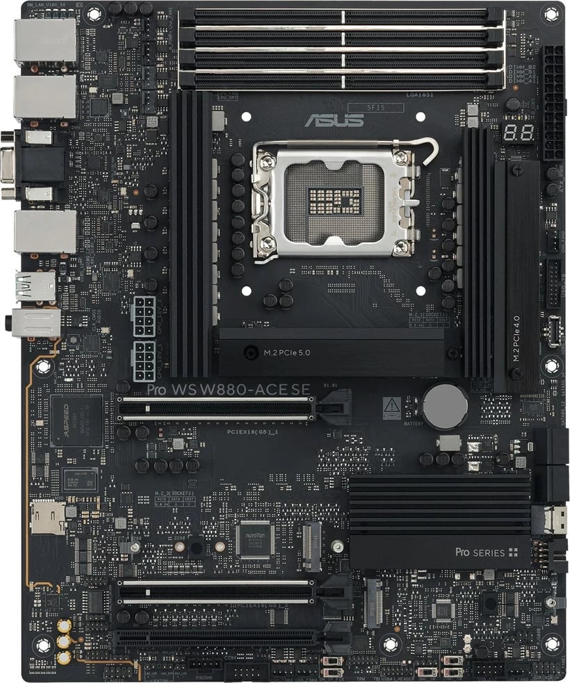 Pllakë amë ASUS PRO WS W880-ACE SE, ATX, Socket LGA 1851, Gri