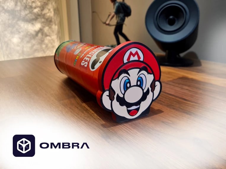 Mbajtëse për snacks (Mario Pringles Holder), e kuqe