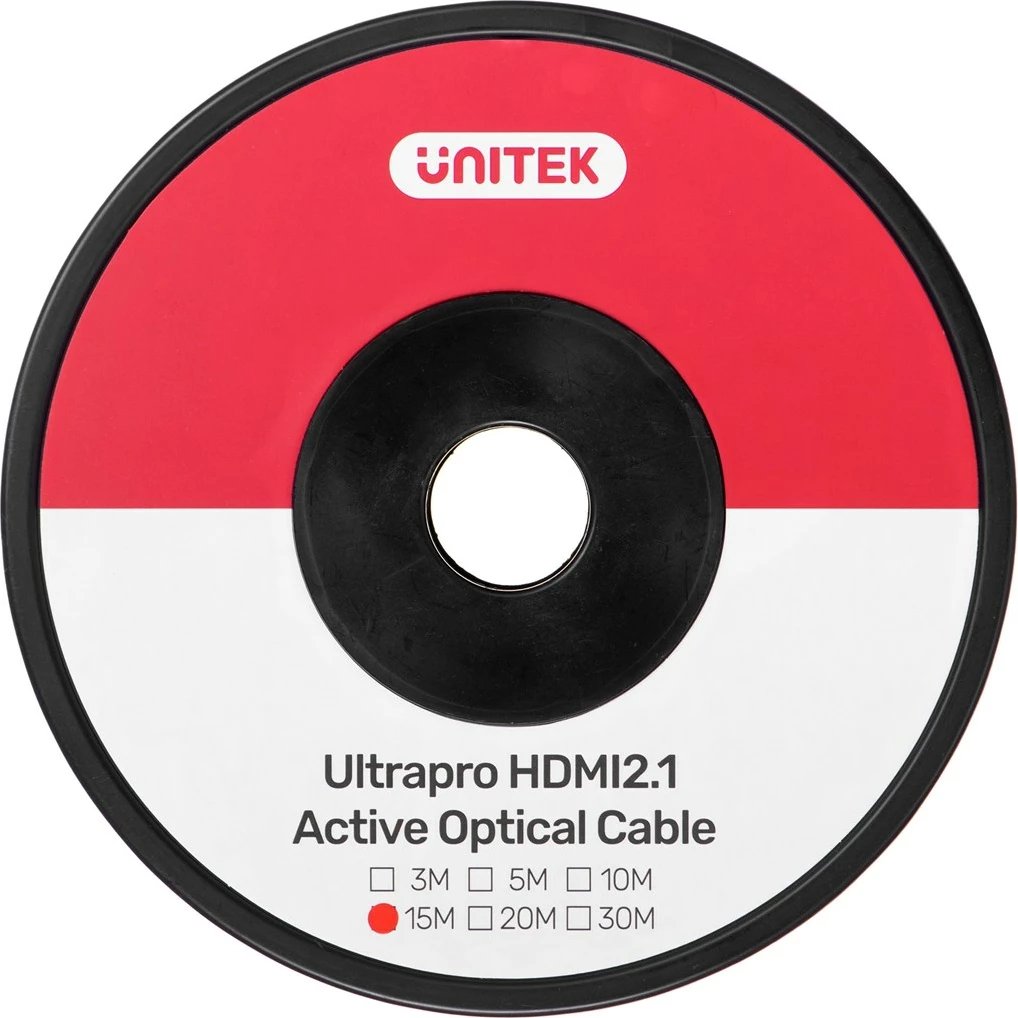 Kabllo HDMI Optike Unitek, 8K, 15m, e zezë