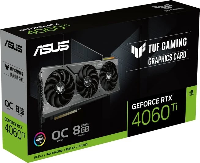 Kartelë grafike ASUS TUF Gaming TUF-RTX4060TI-O8G-GAMING, GeForce RTX 4060 Ti, 8 GB, GDDR6, 128 bit, 7680 x 4320 pixels, PCI Express 4.0 Kartelë grafike ASUS TUF Gaming TUF-RTX4060TI-O8G-GAMING, GeForce RTX 4060 Ti, 8 GB, GDDR6, 128 bit, 7680 x 4320 pixels, PCI Express 4.0